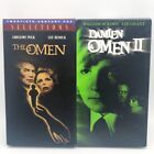 The Omen Damien Omen II 1976/1978 VHS Lot of 2 Vintage Horror Movies Horror Cult