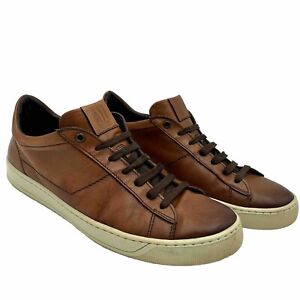 Bruno Magli Warren Mens 10.5 Handcrafted Italian Calfskin Sneakers Shoe BM600290