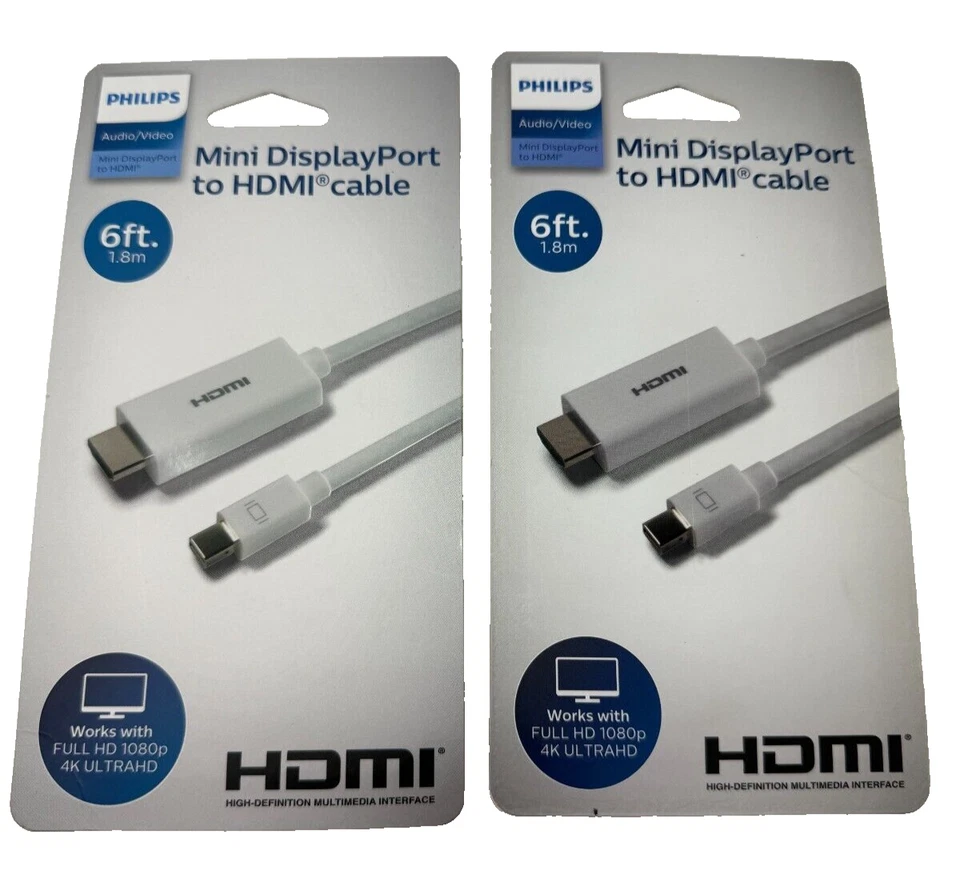 Philips Mini DisplayPort to HDMI Adapter - White