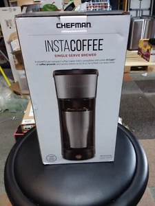 Chefman InstaCoffee Single Serve Brewer Instant Coffee K-Cups/Grounds - Picture 1 of 9