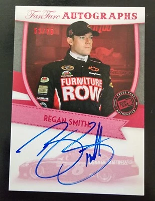 REGAN SMITH **AUTOGRAPHED** 2012 53/75 PRESS PASS AUTHENTICS TRADING CARD - Image 1 of 2