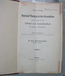 Votraae iber fan und Thatigkeit des Grosshirm u.Lectures on Construction of the - Picture 1 of 3