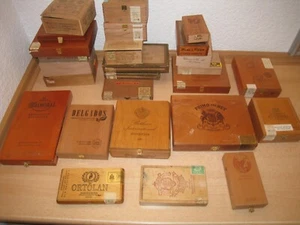 Konvolut mit Zigarrenkisten, Holz ,teilweise selten , keine Pappe kein Blech !! - Bild 1 von 7