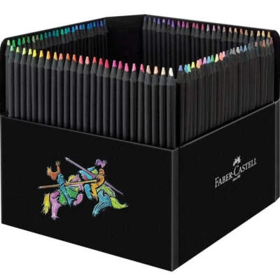 NEW Faber-Castell Black Edition Colour Pencils 100 Pack with Pencil Holder - image 1 of 4