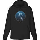 'Lightning Bolt Motif' Adult Hoodie / Hooded Sweater (HO034728)