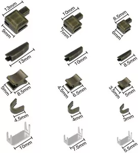 10/24/123 Pieces Zipper Repair Kit Metal Zipper Stopper Ends Sliders Retainers - Picture 1 of 11