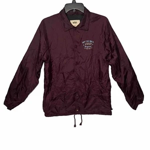 VANS OFF THE WALL TORREY LINED WINDBREAKER SNAP JACKET YOUTH SIZE S - Picture 1 of 4