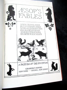 Aesops Fabeln 1912 Faksimile illustriert von Arthur Rackham USA X - Bild 1 von 19