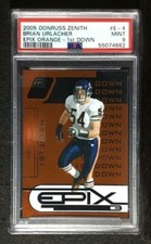 2005 Donruss Zenith Brian Urlacher Epix Orange 1st Dwn #E-4 PSA 9 MINT  813/1000