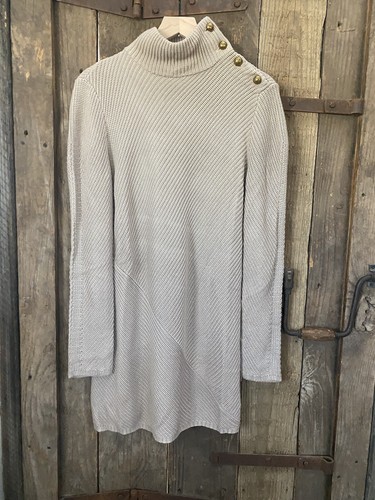 Abito tunica Tory Burch Brodie maglione maglia costine taglia media