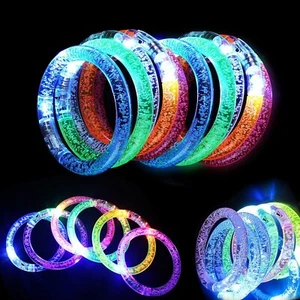 24 Pcs LED Toy Bracelets Set Party Supplies Favors Shining Leader In The Dark - Picture 1 of 6