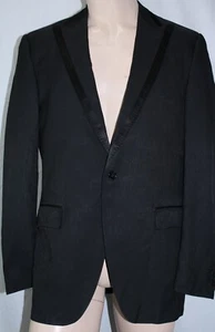Dulce & Gabbana Tuxedo Jacket Mens Size 42R Black Striped 1 Button 1 Vent Italy - Picture 1 of 12