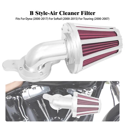 Filtro de purificador de aire Sucker rojo admisión para Harley Touring Road Electra Glide 00-07 Foto 1 de 4
