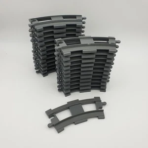 Lego® Duplo TREN 24 GRIS (DBG) FERROCARRIL Vía de Tren Curva (corto) Círculo - Imagen 1 de 1