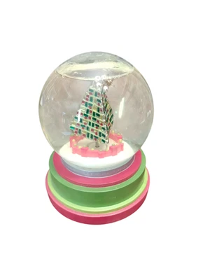 Department 56 Neiman Marcus Christmas Tree Snow Globe Music Box Decor Holiday - Image 1 of 4