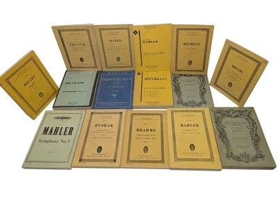 Lot Of 15 Classical Music Pocket Scores Kalmus Eulenburg Mozart Brahms Mahler - Image 1 of 2