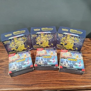 🔥🔥Pokémon LOT 3 Surging Sparks ETBs +  3 Booster Bundles Pokemon TCG Sealed - Picture 1 of 3