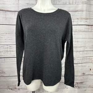Vince Damen-Strickpullover anthrazitgrau Rollsaum 100 % Kaschmir Medium - Bild 1 von 12