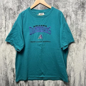 VTG Lee Sport Arizona Diamondbacks MLB Embroidered Logo T Shirt Mens XL Y2K - Picture 1 of 7