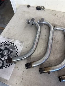 1982 Yamaha XJ650 Maxim Oem Header Pipe And Exhaust Manifold Clamps  - Picture 1 of 4