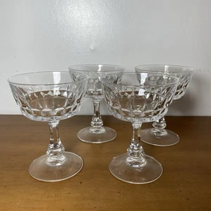 Chantelle by Cristal D'Arques Durand Champagner Coupe Schliff Kristall Gläser Set 4 - Bild 1 von 9