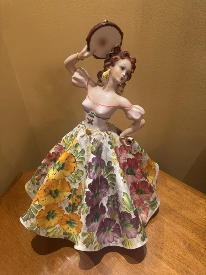 ITALIA GIOVANNI GIRARDI PORCELANA PINTADA A MANO 24KT GP 1/520 100% Original Foto 1 de 4