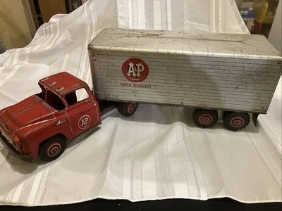 Vintage Marx Lumar 1950's A&P Super Market ToyTransport Caminhão de Entrega Nº 1859 - Imagem 1 de 4