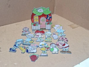 Vintage Strawberry Shortcake Stained Glass Suncatchers Lot of 13 - Picture 1 of 9