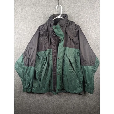 Chaqueta de lluvia impermeable Stearns traje de lluvia para hombre talla XL capucha oculta Foto 1 de 4