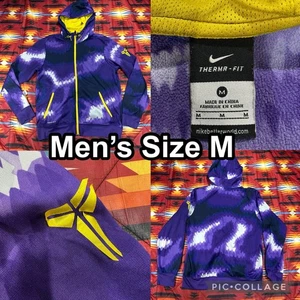Nike Kobe Bryant Purple Therma-Fit Zip Up Jacket Snakeskin Mamba Mens Medium - Picture 1 of 15