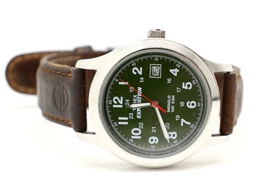 Мужские часы TIMEX Expedition Metal Field 39 мм кожаный ремешок T40051 ТРЕБУЕТСЯ аккумулятор - Изображение 1 из 4