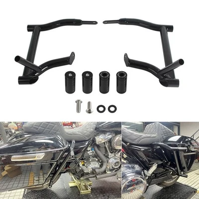 Soporte de protección de alforja trasera para Harley Road King Street Electra Glide 2014-up Foto 1 de 4