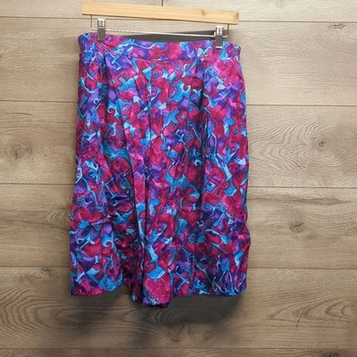 Koret Bright Watercolor Long Shorts Women's Size XL - Image 1 of 4