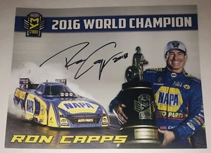 RON CAPPS NHRA RACING FUNNY CAR 2018 CHAMPION SIGNED AUTOGRAPHED 8X10 PHOTO RARE - Picture 1 of 1