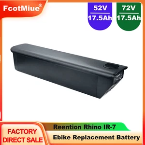 Reention Rhino Ebike Battery 48V 52V 17.5AH for Himiway Escape Heybike Cityrun - Picture 1 of 7