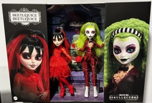 Bambole Monster High Skullector Beetlejuice Lydia Deetz IN MANO PRONTE PER LA SPEDIZIONE! - Foto 1 di 1