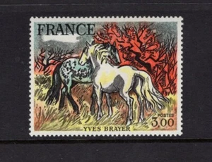 Frankreich 1978 3fr Pferde, Gemälde von Yves Brayer, Kunst postfrisch Sc 1585 - Bild 1 von 1