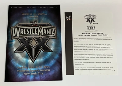 WWE Wrestlemania XX Programa Oficial 14/03/2004 Madison Square Garden Foto 1 de 4