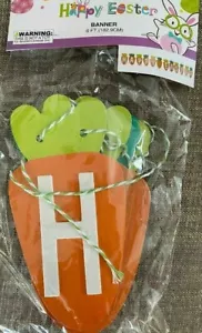 Happy Easter Carrot Banner - Bunting Garland Easter Decoration - 6ft - Picture 1 of 2