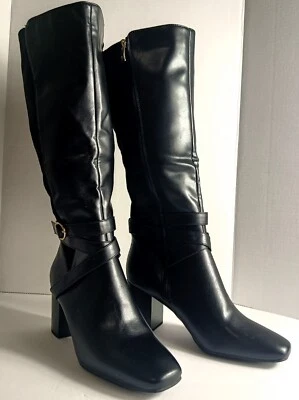 Liz Claiborne черный Harwin езды ботинки размер 10 М новый в коробке - Изображение 1 из 4