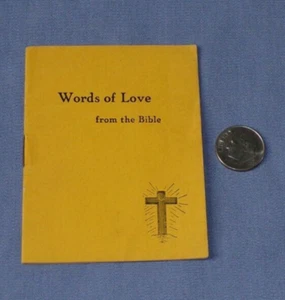 Miniature Words of Love From the Bible VTG Warner Press Christianity Jesus Book - Picture 1 of 2