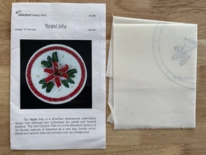 Regal Lily By Millefiori Brazilian Embroidery Cloth Pattern - Picture 1 of 9