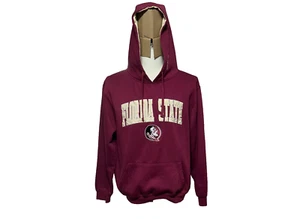 Florida State Seminoles Hoodie Mens Large Red Pullover Long Sleeve Colosseum - Picture 1 of 11