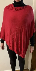 $99 ECHO  cashmere blend  red   wrap R116-2 - Picture 1 of 9