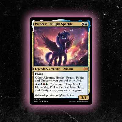 Princess Twilight Sparkle - Custom Magic: The Gathering Card - High-Quality - Image 1 of 4
