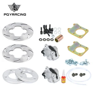 For All Honda Rubicon 500 Rincon 650 Front Disc Brake Kit Fourtrax 400 450 4x4 - Picture 1 of 17