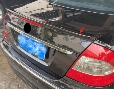Trunk Rear Spoiler Wing Lip For 2003-2009 Mercedes Benz E-Class W211 ABS Black — 第 1/3 张图片