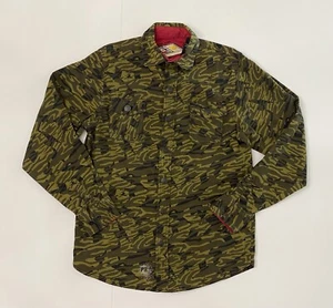Patinador vintage Y2K estampado camuflaje Independent Truck Company para hombre manga larga pequeña - Imagen 1 de 14