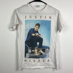 Justin Bieber Believe Tour 2012 2013 weißes T-Shirt Herren Größe Small S - Bild 1 von 6