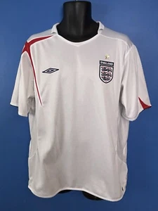 England 2005/2006/2007 Home kit Umbro Jersey XL White - Picture 1 of 14